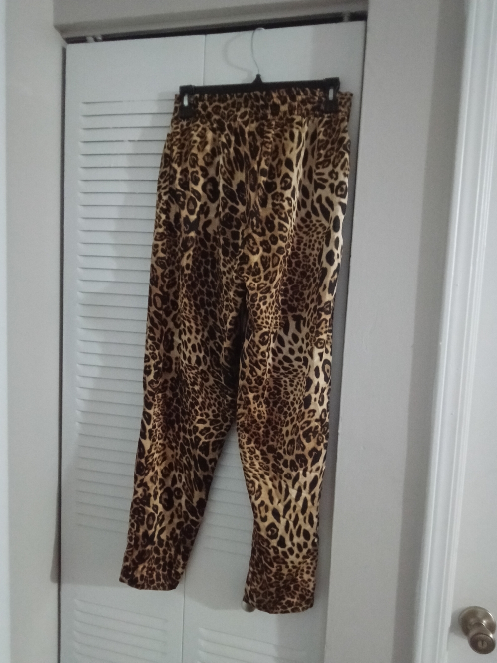 Fashion Nova Women's Leopard Print Straight Leg Pants - Brown & Black